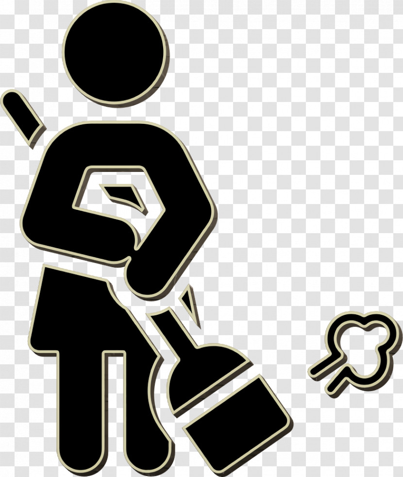Pictograms Icon People Icon Woman Sweeping Icon Transparent PNG