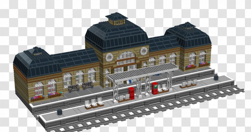 Lego Trains Rail Transport Train Station - Railway Platform - The On Clouds Transparent PNG