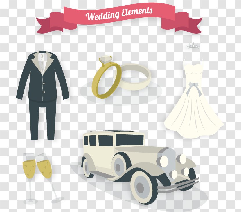 Wedding Marriage Euclidean Vector Icon - Automotive Design - Hand-painted Element Transparent PNG