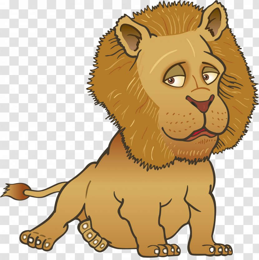 Lion - Funny Animal - Cartoon Transparent PNG