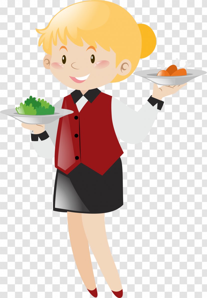 Vector Graphics Illustration Waiter Stock Photography Food - Chef - Colleague Transparent PNG