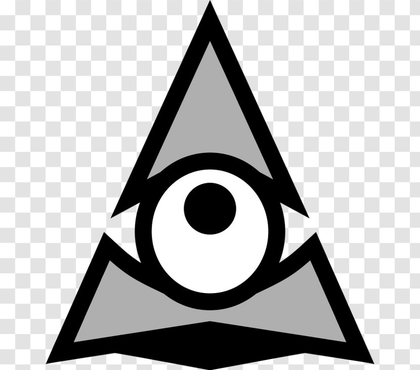 Geometry Dash Shadow Triangle Point - Monochrome - Geomentry Transparent PNG