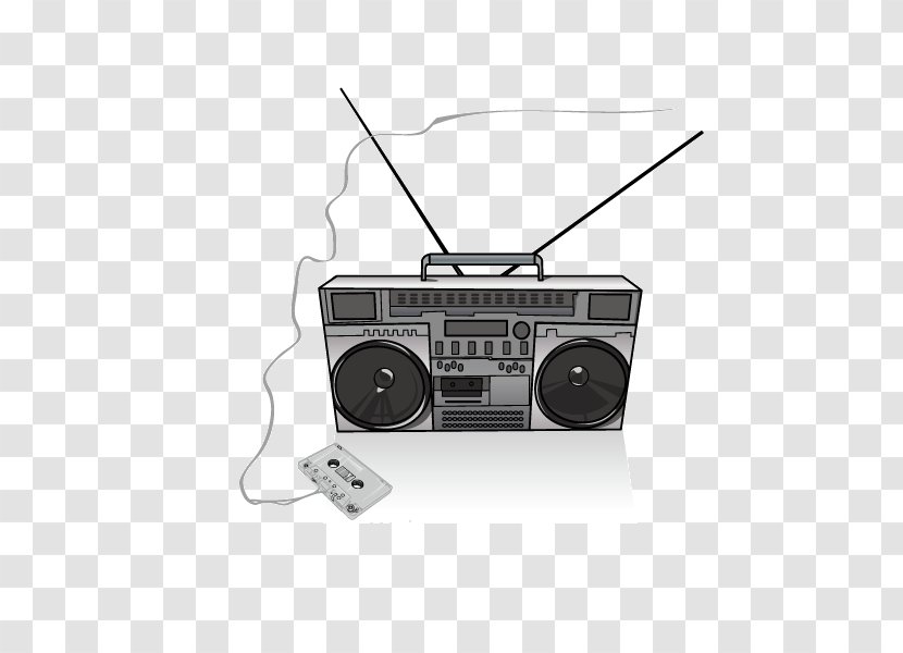 Boombox Drawing Clip Art - Heart - Cassette Player,youth,music,Pattern,monochrome Transparent PNG