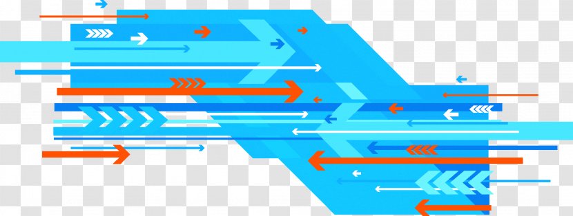 Technology Blue Euclidean Vector Arrow - Point - Background Transparent PNG