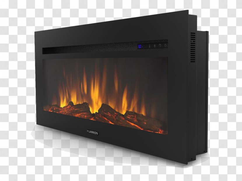 Electric Fireplace Insert Heater Heating - Door - Flame Effect Transparent PNG