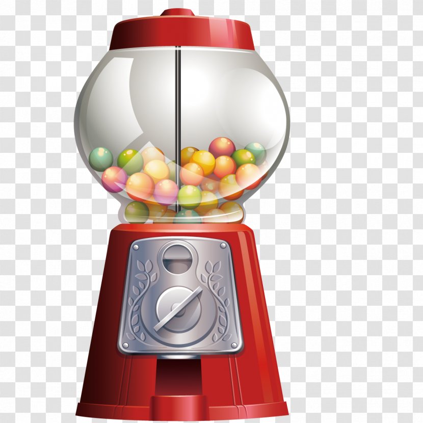 Chewing Gum Candy Gumball Machine Royalty-free - Small Appliance - Vector Toy Transparent PNG
