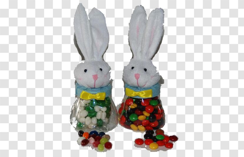Easter Bunny Figurine - Rabbit - Small Tin Buckets Peanuts Transparent PNG