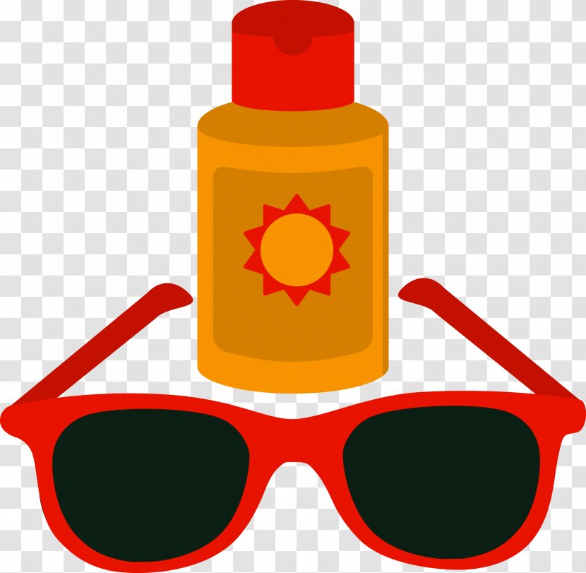Sunscreen Glasses Clip Art - Sunglasses Transparent PNG
