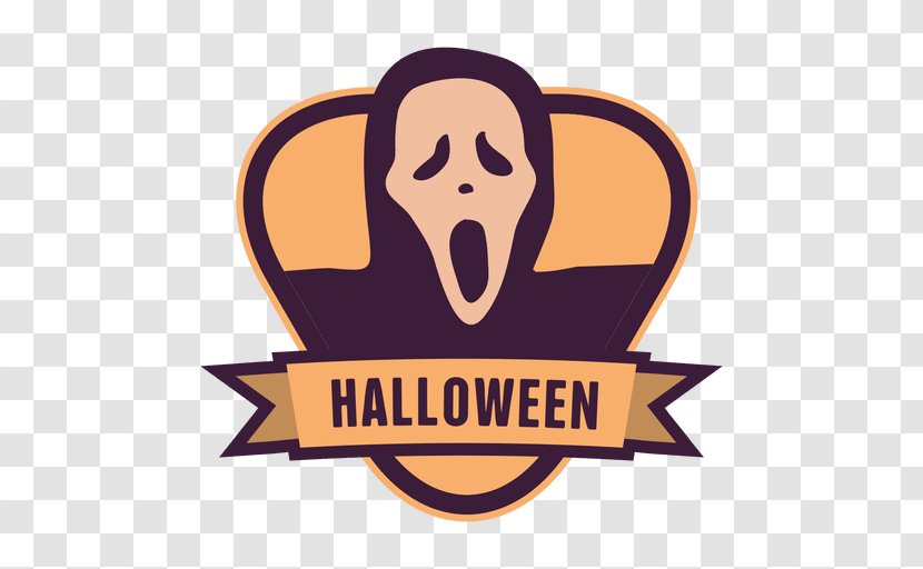 Halloween Logo Clip Art - Ghost - Badges Transparent PNG