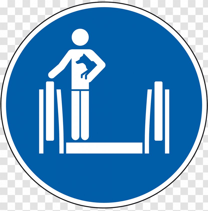 Escalator Gebotszeichen ISO 7010 Sign Symbol - Moving Walkway Transparent PNG