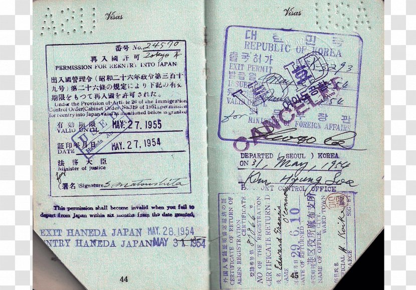 Document - Stamp Passport Transparent PNG
