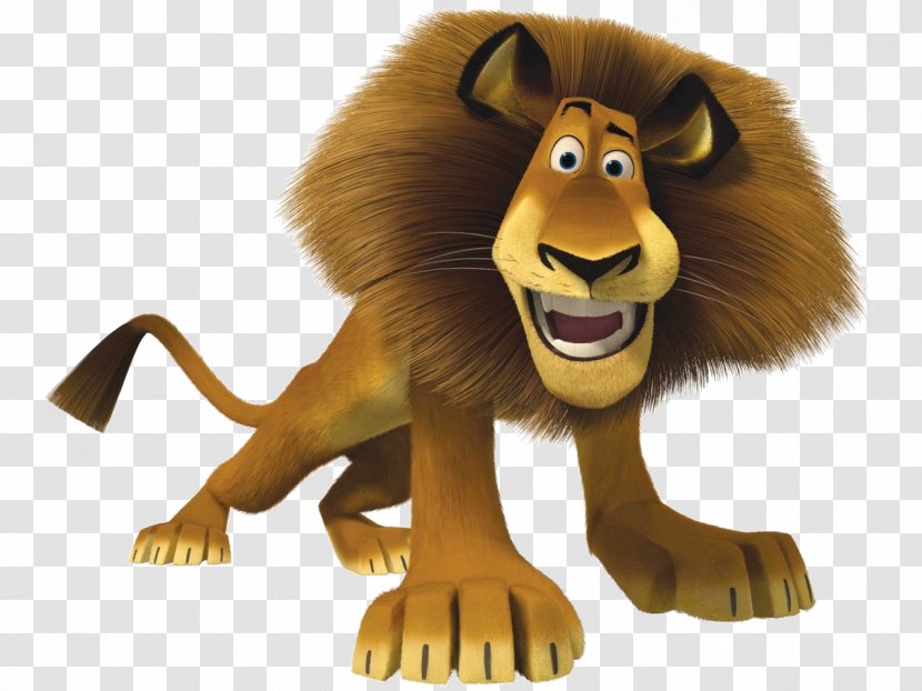 Alex Gloria Melman Lion Madagascar - Wildlife Transparent PNG