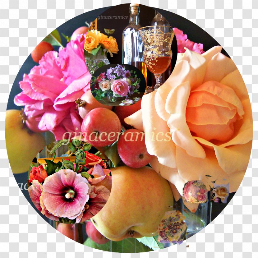 Floral Design Marzipan Art Cut Flowers - Flower - Rose Apple Transparent PNG