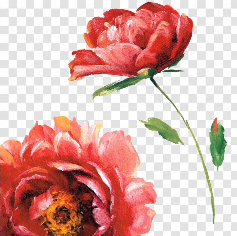 Art Painting Canvas Print Poster - Flowering Plant - Flowers Watercolor Transparent PNG