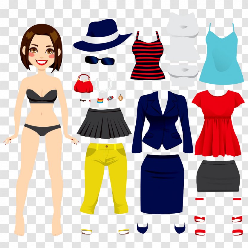 Paper Doll Clothing Stock Photography - Heart - Vocational Women Fashion Photos Transparent PNG
