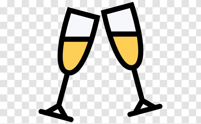 Champagne Glass Sparkling Wine - Toast Transparent PNG