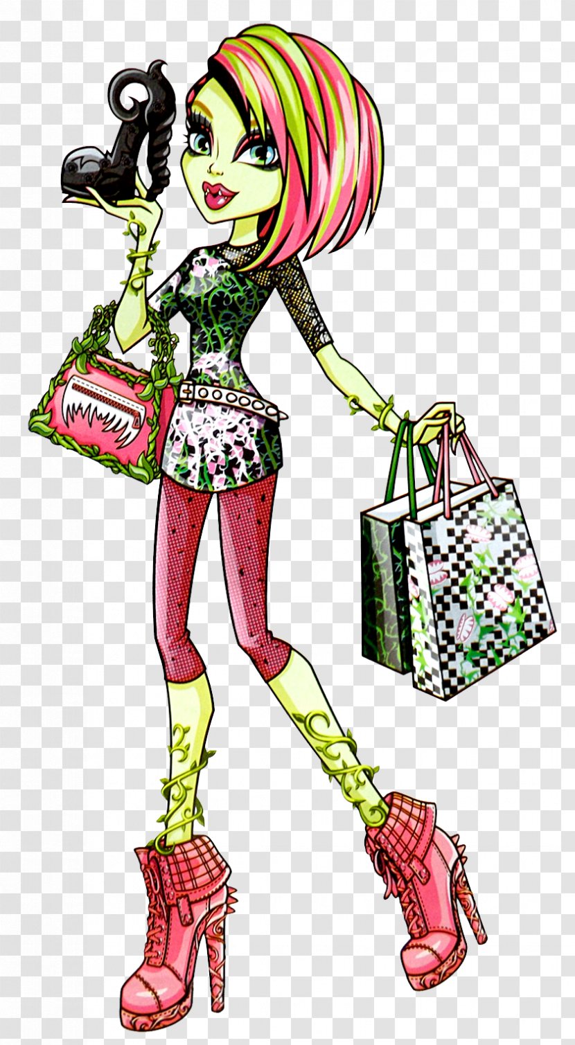 Monster High Wydowna Spider Doll Frankie Stein Venus Fashion - Illustration Transparent PNG