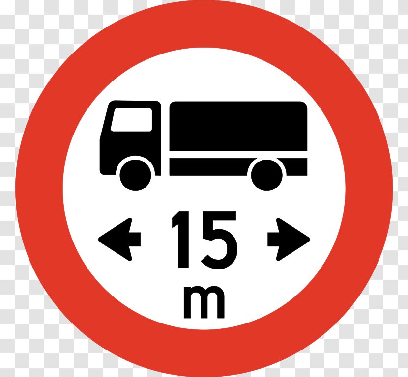 Prohibitory Traffic Sign Vehicle Truck - Signs Transparent PNG