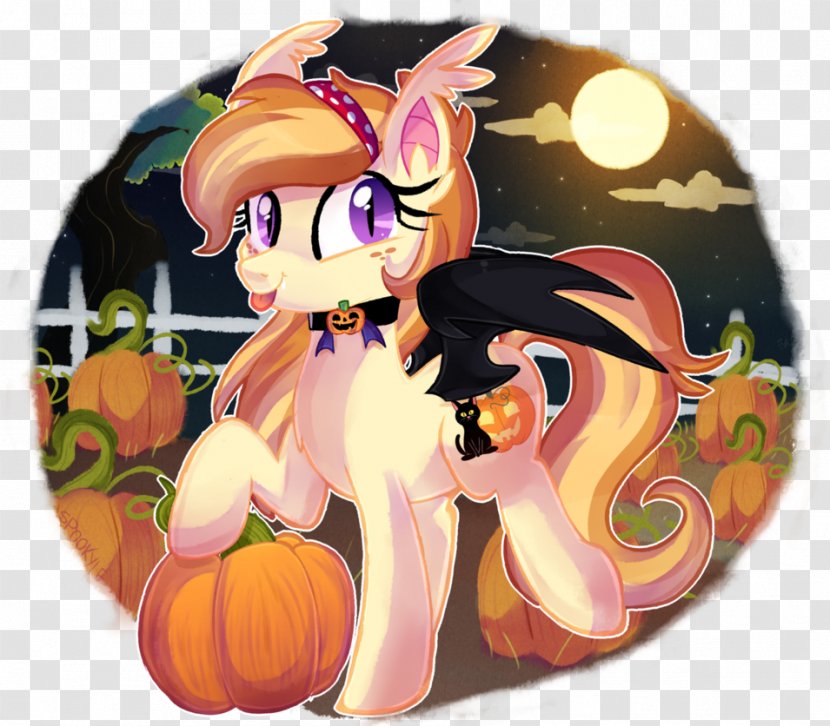 My Little Pony: Friendship Is Magic Fandom Horse Bat Cartoon - Silhouette - Pumpkin Drawing Transparent PNG