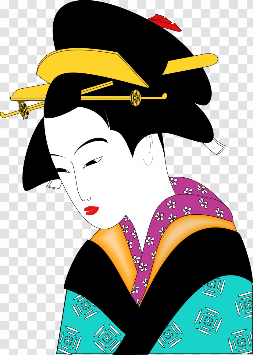 Japan Woman Clip Art - Kimono - Geisha Transparent PNG