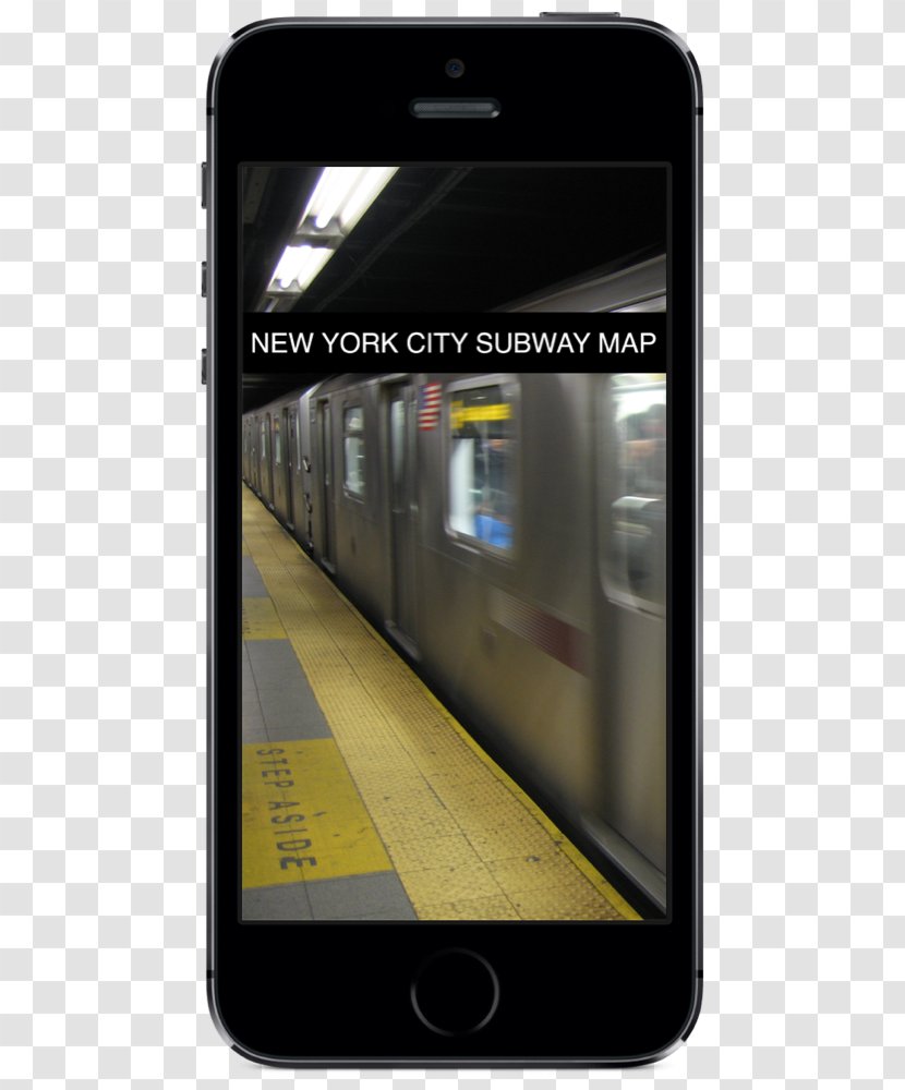 Smartphone IPod Touch Apple App Store - Train - New York City Map Transparent PNG