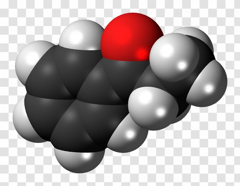 Molecule Chemistry Ball-and-stick Model Methyl Cinnamate Space-filling - Skeletal Formula - Propiophenone Transparent PNG