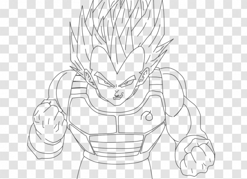 Finger Line Art White Cartoon Sketch - Silhouette - Dragon Ball Z Coloring Book Series Vol 1 Colorin Transparent PNG