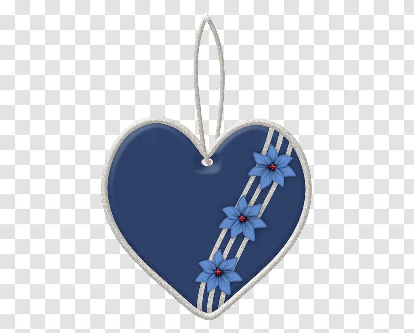 Heart Cobalt Blue Idea - Christmas Ornament Transparent PNG