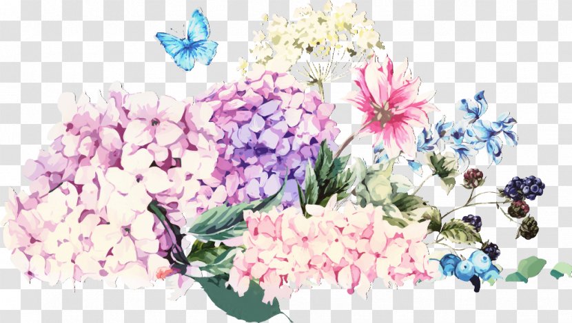 Watercolor Butterfly Background - Flower - Cornales Paint Transparent PNG
