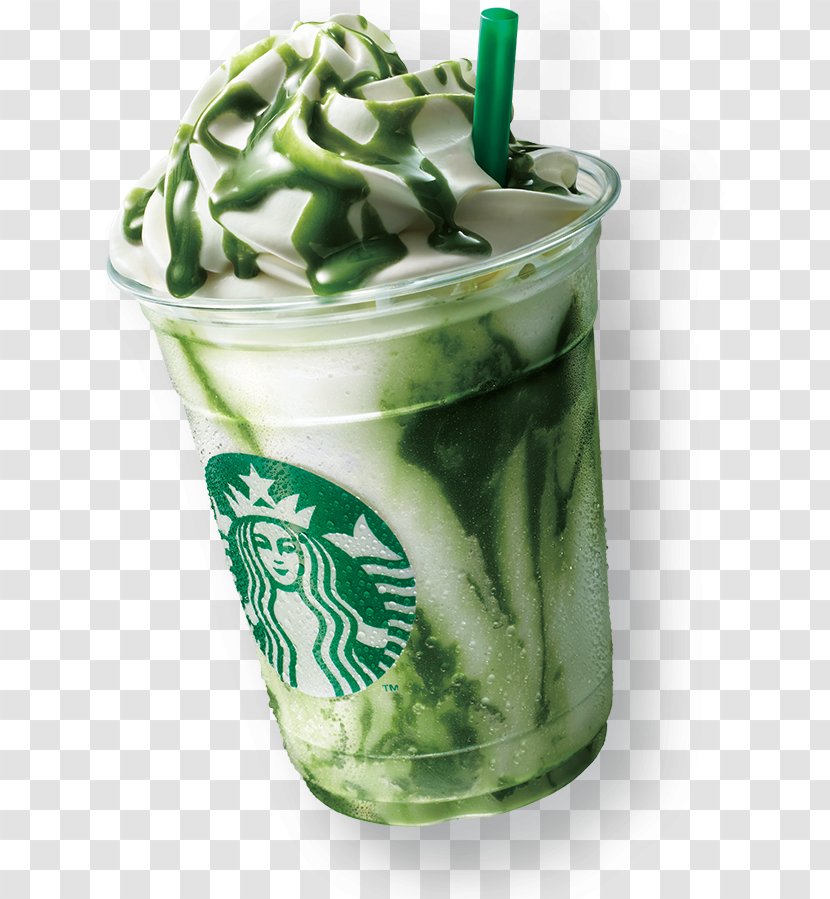 White Chocolate Matcha Starbucks Frappuccino Drink - Milk Transparent PNG