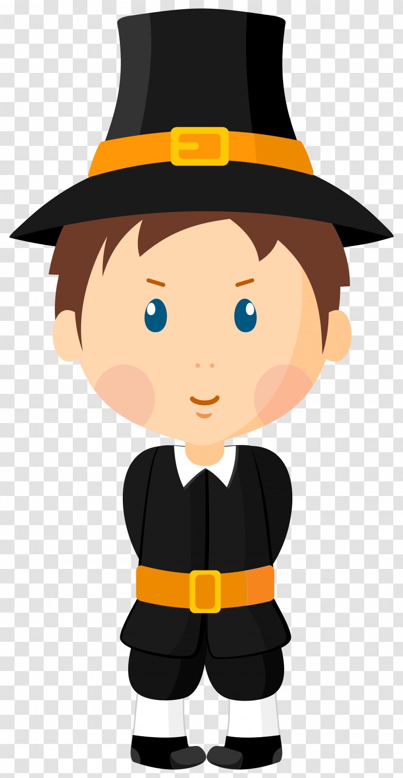 Pilgrims Boy Clip Art - Pilgrim Clipart Image Transparent PNG