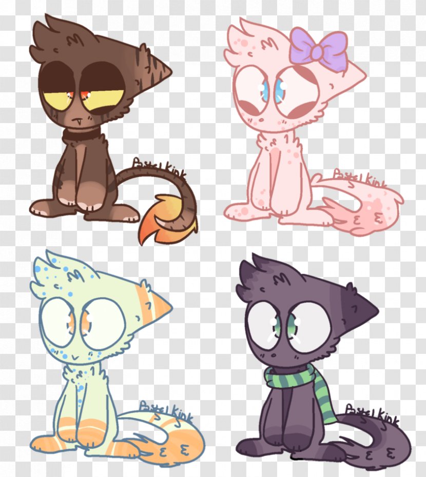 Kitten Cat Character Clip Art - Flower Transparent PNG