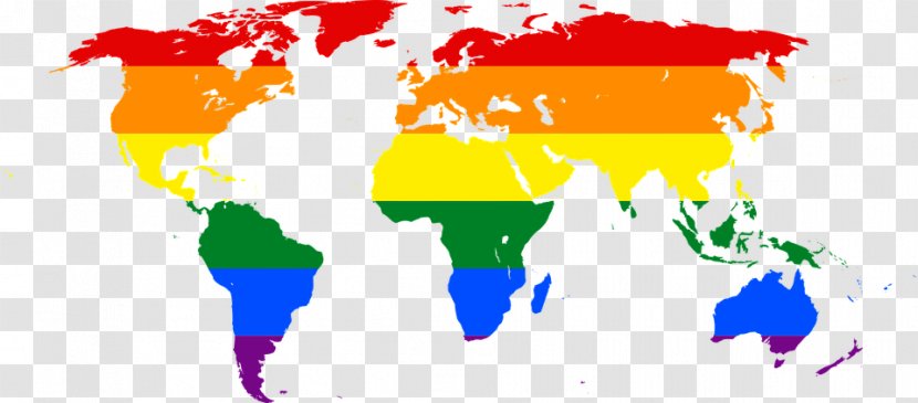 United States World Map LGBT Rainbow Flag - Flower - Multicolored Transparent PNG