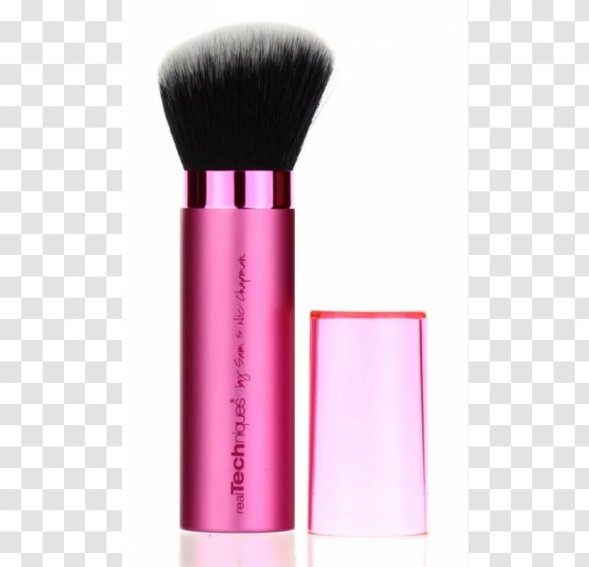 Real Techniques Retractable Kabuki Brush Paintbrush - Cosmetics - Taklon Transparent PNG