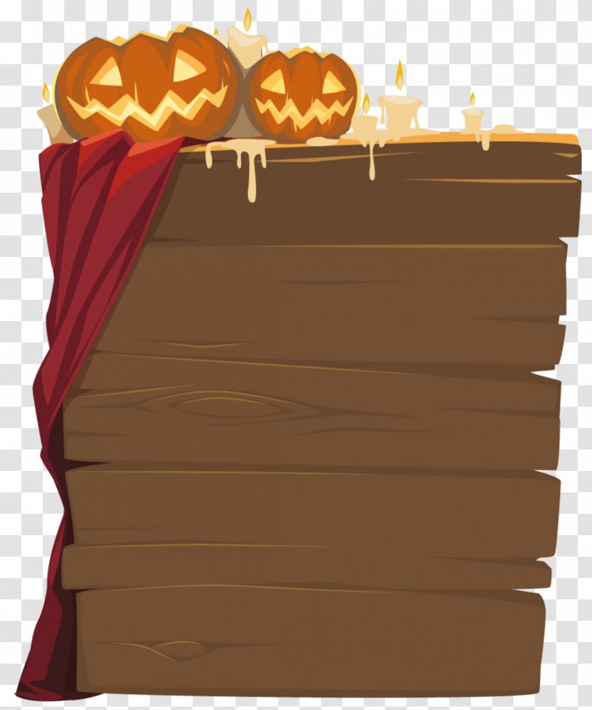 Halloween Clip Art - Wood - Wooden Decor Clipart Transparent PNG