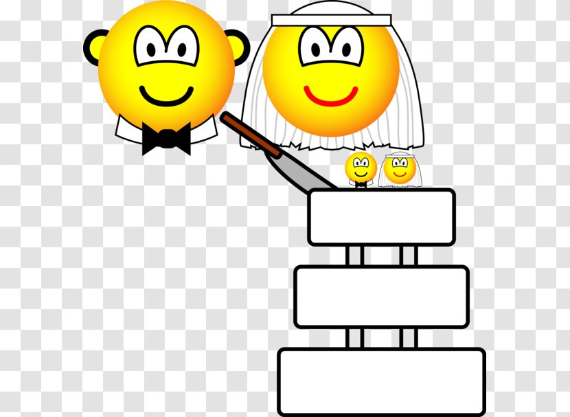 Smiley Emoticon Wedding Cake Clip Art - Marriage Transparent PNG