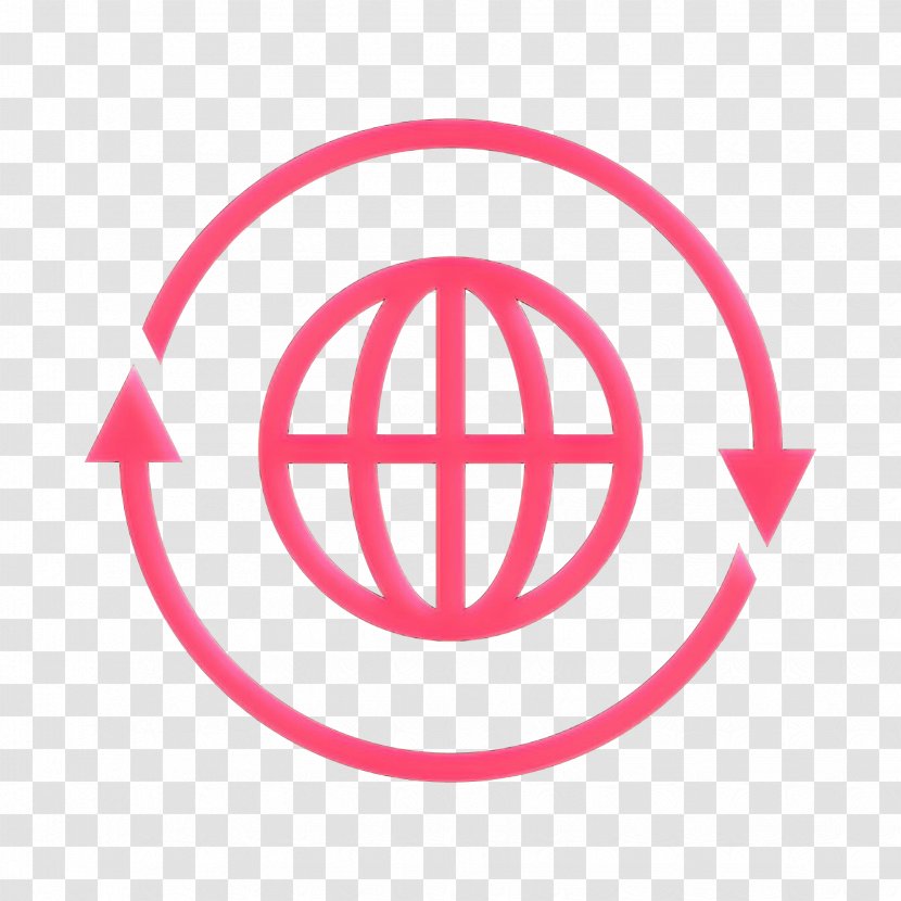 Pink Circle Symbol Logo Transparent PNG