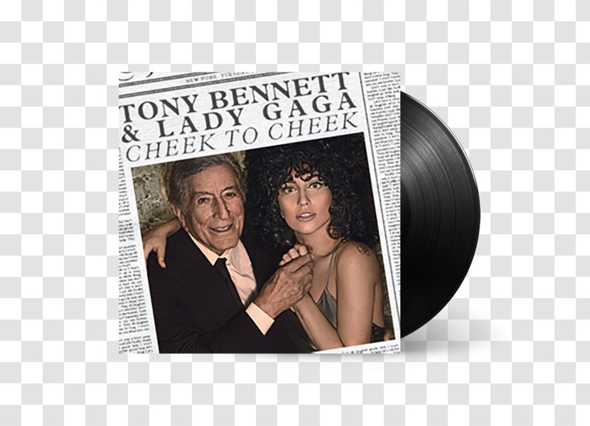Tony Bennett And Lady Gaga: Cheek To Live! Phonograph Record - Cartoon - Shopping Transparent PNG