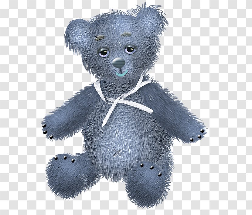 Bear Clip Art - Cartoon - Blue Transparent PNG