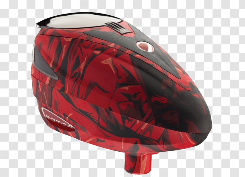 Dye Paintball Guns Textile Scooter - Red - Cloth Transparent PNG