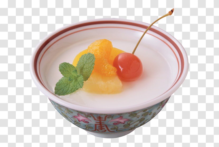 Milkshake Dim Sum Annin Tofu Recipe - Deep Frying - Close Of Fruit Transparent PNG