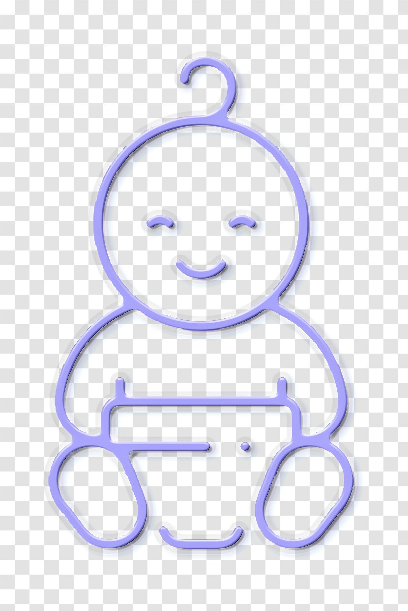 Maternity Icon Baby Boy Child - Smile - Line Art Transparent PNG