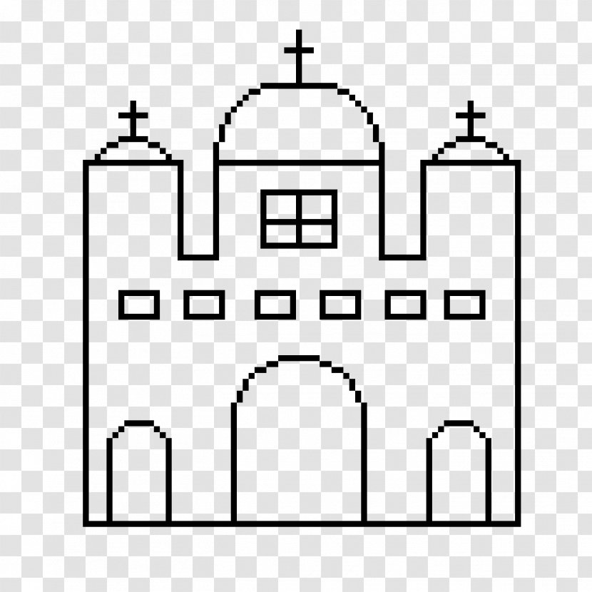 Building Background - Line Art - Place Of Worship Transparent PNG