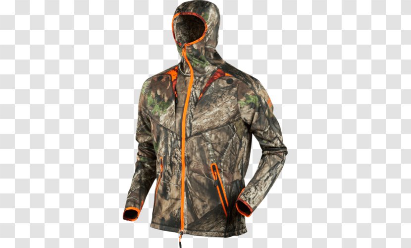 Fleece Jacket Hunting Moose Polar - Hood Transparent PNG