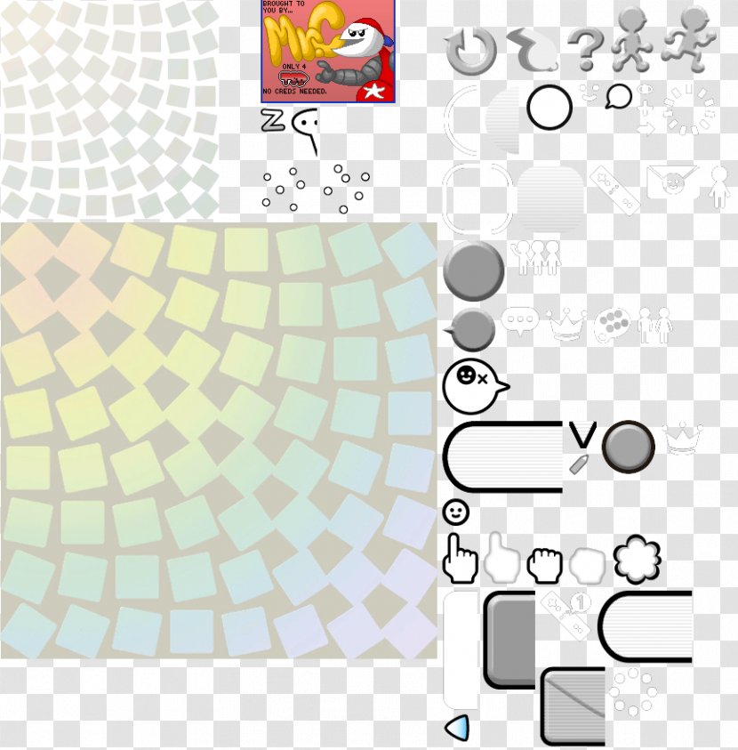 Graphic Design Area - Material - Game Sprites Transparent PNG