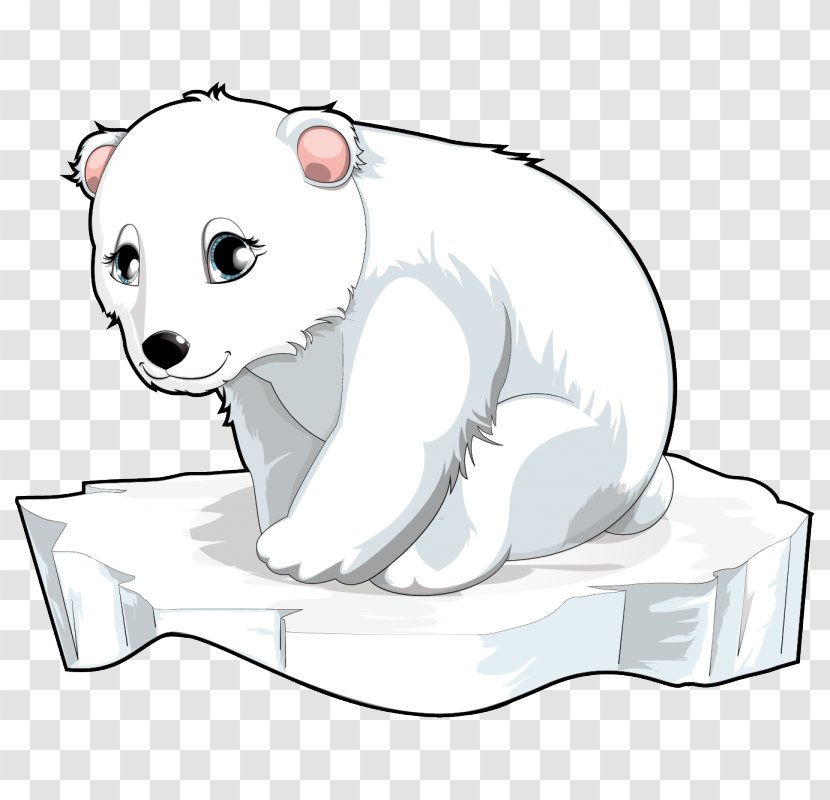 Polar Bear Animal Illustrations Clip Art - Line Transparent PNG