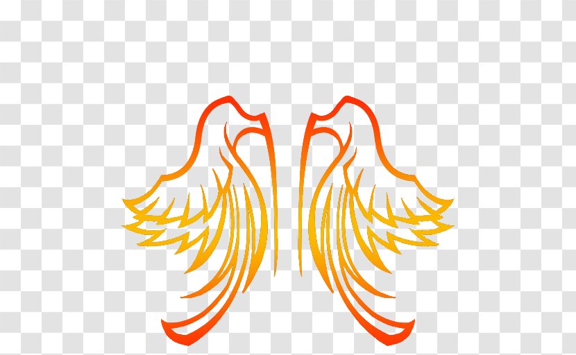 Wing Clip Art - Orange - Yellow Angel Wings Transparent PNG