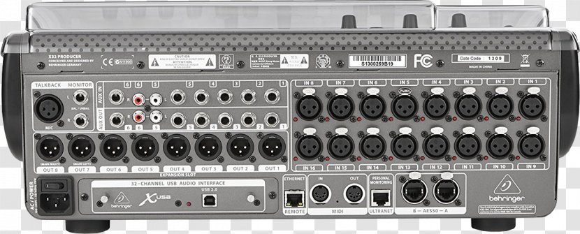 BEHRINGER X32 PRODUCER Audio Mixers Electronics - Sound Mixer - Dj Producer Transparent PNG