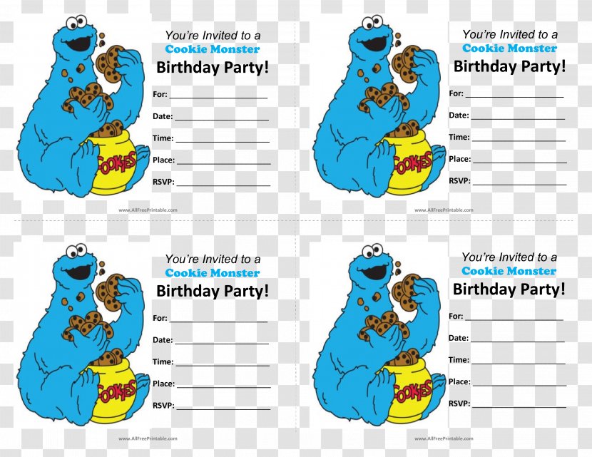 free cookie monster baby shower invitations