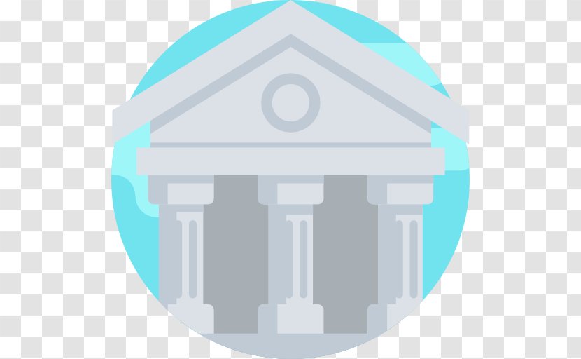 Parthenon - Blue - Text Transparent PNG